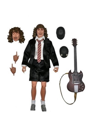 AC/DC 8'' Clothed Action Figure -Angus Young ''Highway to Hell'' retro figure