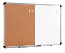 AmazonBasics KK3090B Magnetic Framed Dry Erase White Board - 24x36 inch