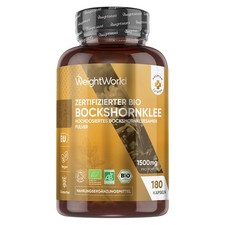 Bio Bockshornklee Kapseln - 180 Stück - 1500mg Pulver - 3 Monate Vorrat - Vegan