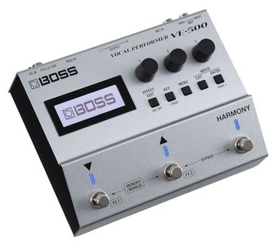 BOSS VE-500 Vocal Performer Multi Effects Pedal Guitar Input Vocoder Mode