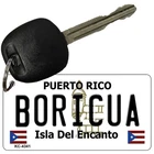 BORICUA PUERTO RICO Novelty Aluminum Metal Keychain ~ BUY 2 GET 1 FREE!