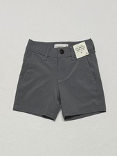 NWT Abercrombie Kids Performance Chino Shorts Grey Boys 5/6