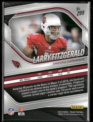2025 Panini Prizm #299 Larry Fitzgerald | eBay