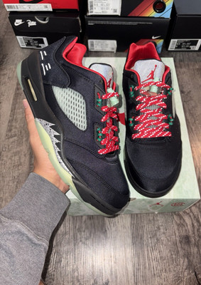 Jordan Air Jordan 5 Retro Low SP x CLOT Jade Black/Red/Green Sneakers DM4640-036
