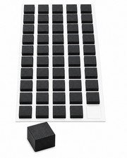 3/8" Square x 5/16" Tall Peel Stick Silicone Pads for Jigs Fixtures 50 Pack