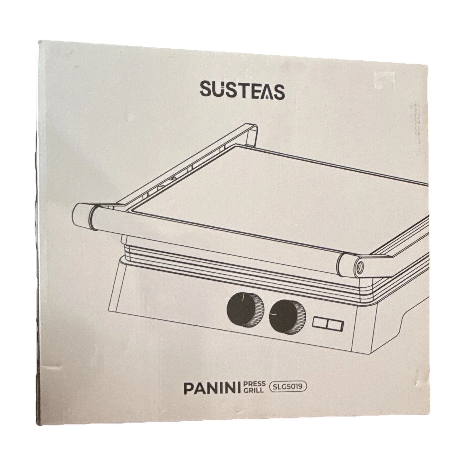 SUSTEAS Panini Press Grill SLG5019 Temp Control 1400W 120V White
Opens in a new window or tab