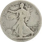 1916-D Walking Liberty Silver Half Dollar G Uncertified #227
