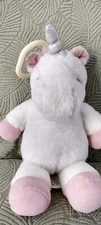 Sleeping Unicorn Activity Stroller Clip 11" White Pink Kelly Toys Holdings LLC