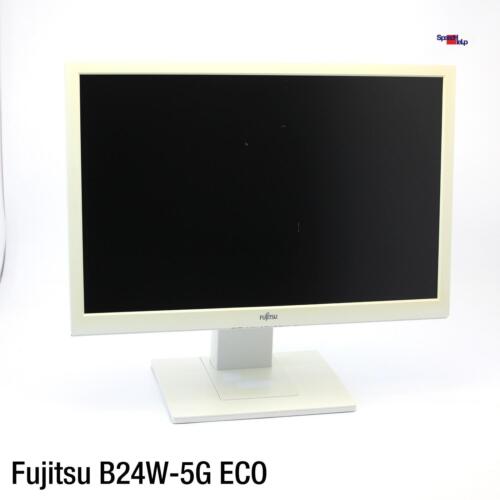 24" FUJITSU B24W-5G ECO LED DISPLAY MONITOR 1920x1200 FULL HD DVI VGA AUDIO PORT - Bild 1 von 6