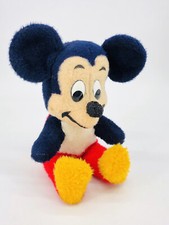 Vintage Walt Disney Characters 16" Mickey Mouse Stuff Plush Doll Toy Made in USA