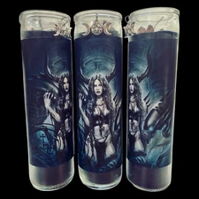Lilith Black Candle, Sigil Ritual Candle Dressed & Conjured, Gothic Decor