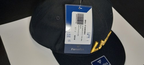 LA Galaxy FC Hat Cap Fitted 8 Black Thick Embroidered MLS Soccer 63.5 cm NWT - Picture 8 of 10