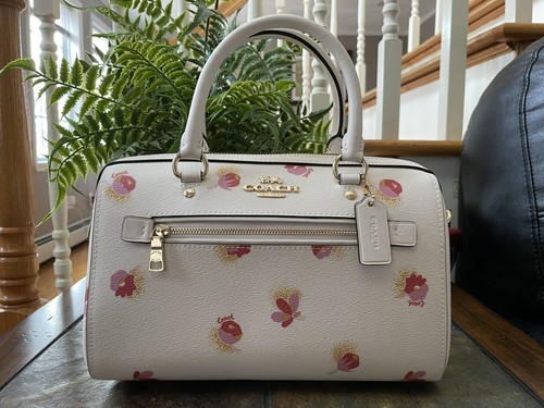 floral print satchel bag