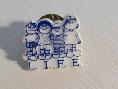 L.I.F.E. LIFE Children Vintage Lapel Pin - Child First Youth Kids Organization