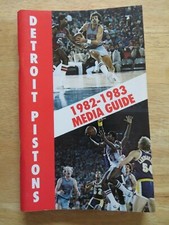 1982-83 DETROIT PISTONS Media Guide ISIAH THOMAS KELLY TRIPUCKA BILL LAIMBEER