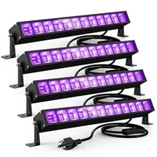 Atfoyer 4PCS 40W LED Black Light Bar, Black Lights for Glow Party, HEAVY DUTY