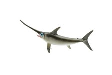 Swordfish, Rubber Fish, Realistic Toy, Model, Kids, Hand Painted, 3" CH412 BB108
