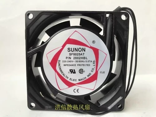 SUNON SF8025AT P/N2082HBL 220-240V 0.07A Inverter Cooling Fan