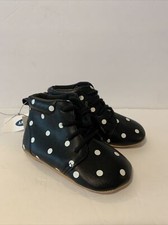 Old Navy Infant Black Bootie W/ Polka 18-24 Months. New With Tags