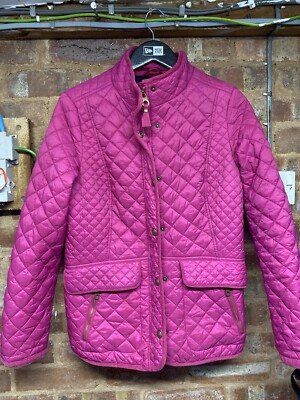 Joules Newdale Ruby Pink Steppjacke Mantel Gr. UK 12 Reitsport Countryside