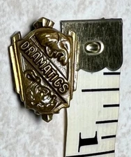 Vintage Lapel Pin DRAMATICS 1956 HJCO Rare Drama