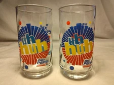 Diet Pepsi Uh Huh You Got The Right One Baby Glasses Vintage Pair