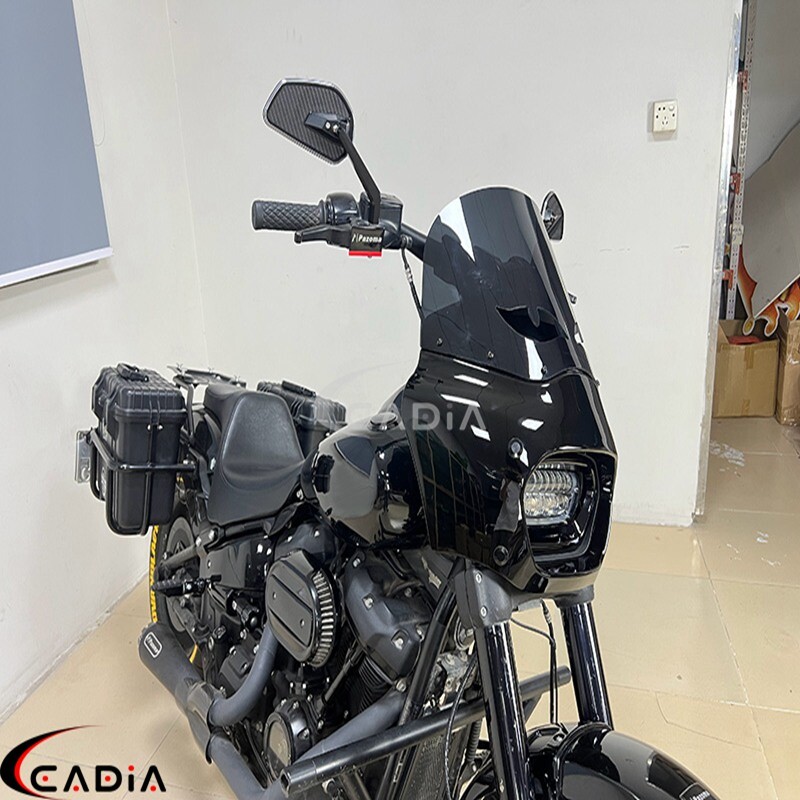 Headlight Fairing Windshield Kit For Harley Softail Fat Bob FXFB FXFBS 2018-2024