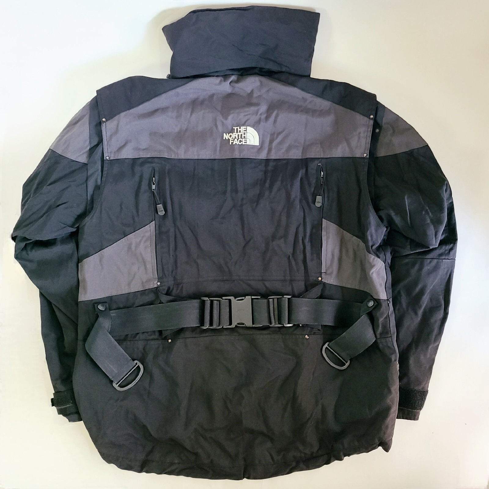 Vintage 90s Black Grey The North Face Steep Tech Apogee Scot Schmidt Jacket RARE image 10