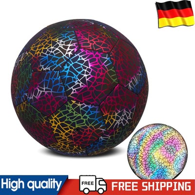 Reflective Football Size 5 for Night Games Cool & Unique Gift for Soccer Fans