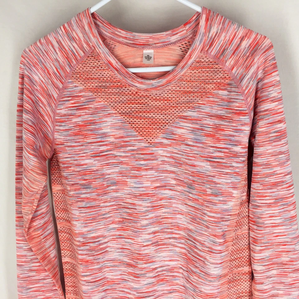 ZELLA Womens Exercise Shirt Size Large Space Dye Design Vented Comfort Yoga Run - Image 3 of 4