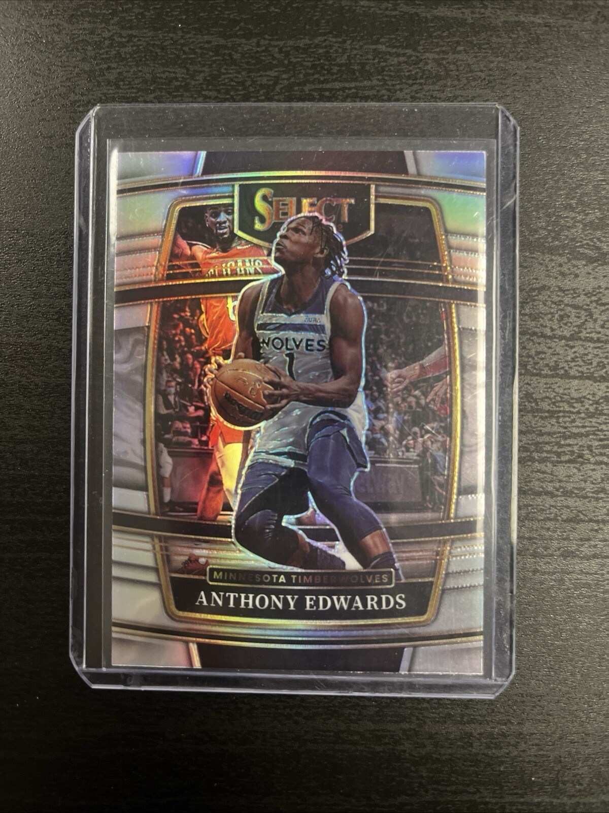 2021-22 Panini Select Anthony Edwards Silver Prizm #49 Timberwolves