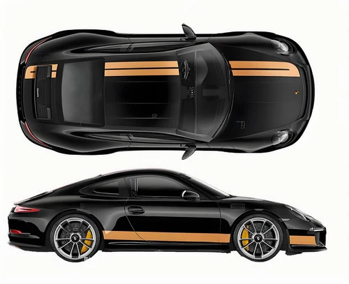 Custom Stripe Graphic Sticker For Porsche 718 Boxster Cayman Hood Roof Rear Side - Bild 7 von 10