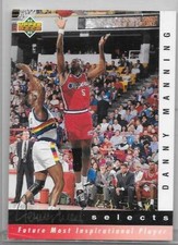 Danny Manning 1992/93 Upper Deck Basketball Jerry West Selects #JW17