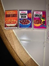 Vintage Play Food Dollhouse Kellogg  s Cereal Lot