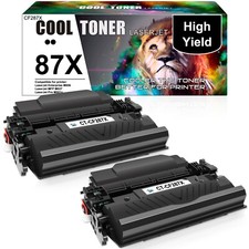 2 PACK High Yield CF287X 87X Toner for HP LaserJet M506dh MFP M527z Pro M501