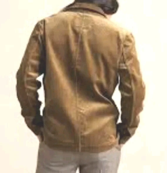 Chaqueta de pana Banana Republic Corteo talla grande alta marrón whisky Foto 3 de 4