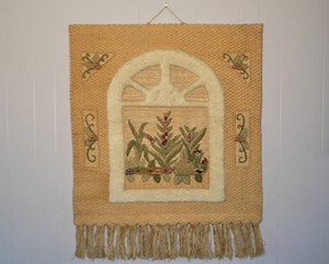 Details About 44 I C A Tapestry Weaving Wall Hanging Art Jute Wool Silk India Ica Boho - 