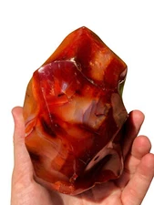 Carnelian Flame - Polished Stone Tower, Natural Carnelian from Madagascar