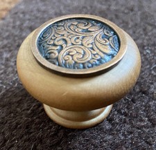 Notting Hill - NHW-759M-AC - Saddleworth Wood Knob in Antique Copper/Maple wood 