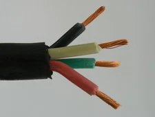 15 ft 16/4 SOOW SOO SO Black Rubber Cord Outdoor Flexible Wire/Cable