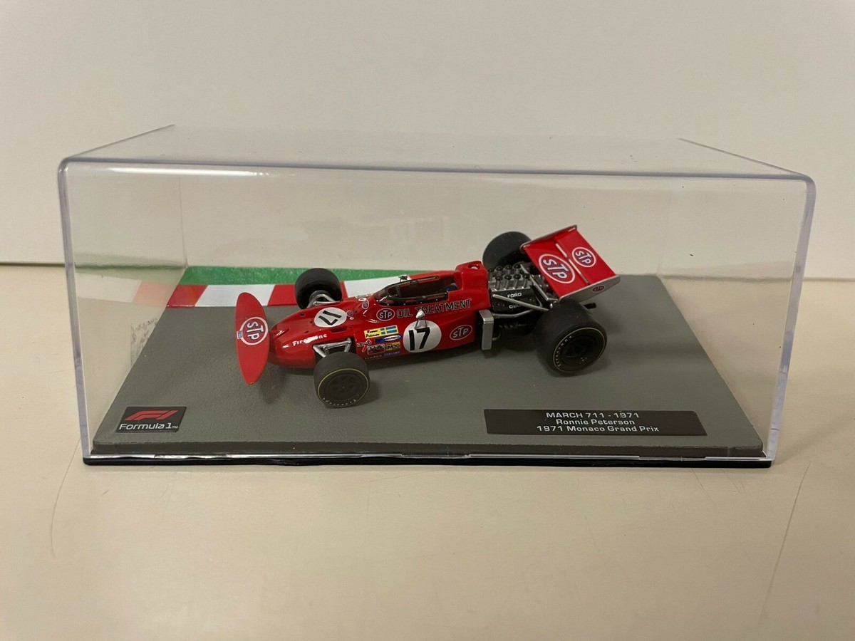 Miniature 1:18 Tecnomodel March F1 711 #27 - Pescarolo Spanish GP 1971 - Bleue
