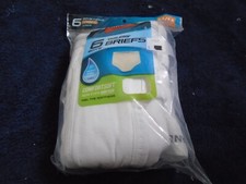 Hanes 6 Tagless Boys' Briefs, White, Cool Comfort Cotton, Size Med, New Sealed