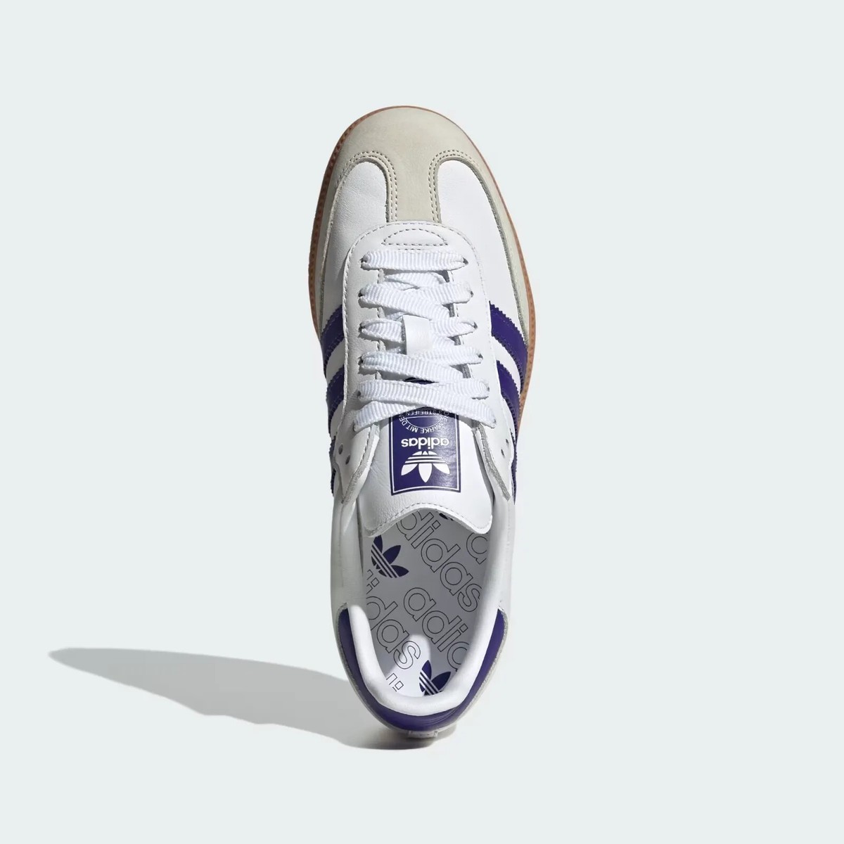 スニーカー ADIDAS Samba Original Women's IF6514 Adidas originals Women's SAMBA Sneakers WHITE PURPLE GUM