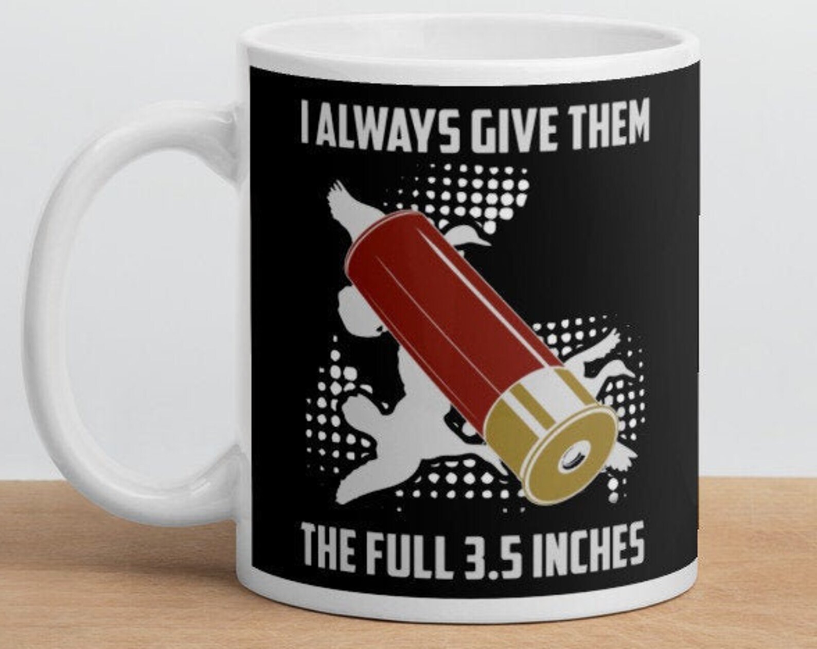 3.5 Inches Full Gift Funny White Glossy Coffee Tea Mug