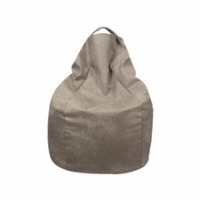 POLTRONA SACCO POUF PUF POUFF PUFF IN TESSUTO ANTIMACCHIA VINTAGE BEIGE