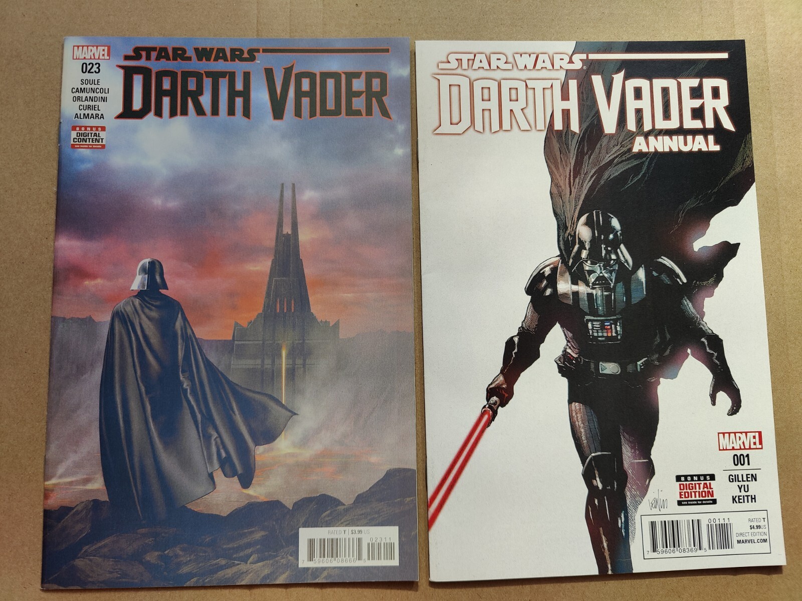 Star Wars Darth Vader 23 + Annual 1 Marvel Comics 2016 VF Lot Of 2 | eBay