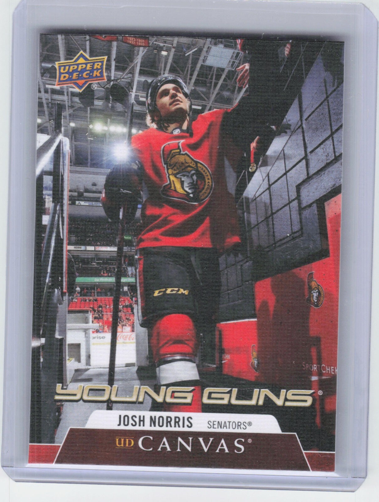 2020-21 Upper Deck Series 1 Josh Norris C111 Young Guns Canvas Senators
