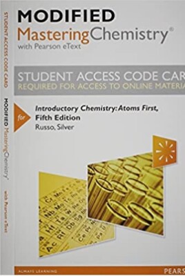 Modified Mastering Chemistry Introductory Chemistry Atoms First 5th Access Code