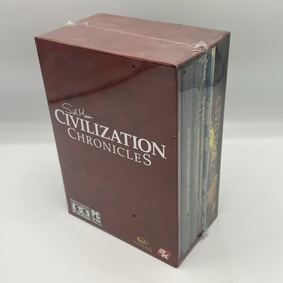 Sid Meier's Civilization Chronicles (PC, 2006)  NTSC Sealed NEW Complete Box Set