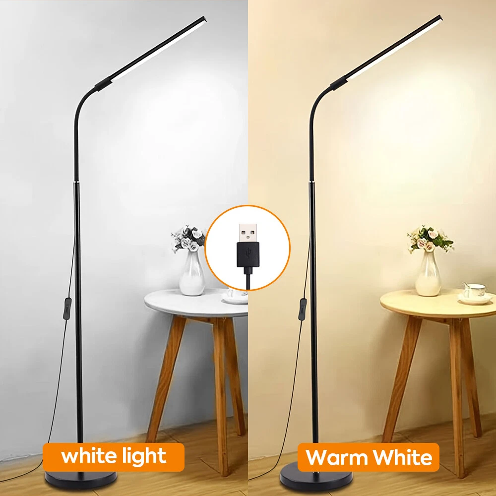 LED Floor Lamp Gooseneck 360 Adjustable Standing Lamp For Reading Office Bedroom